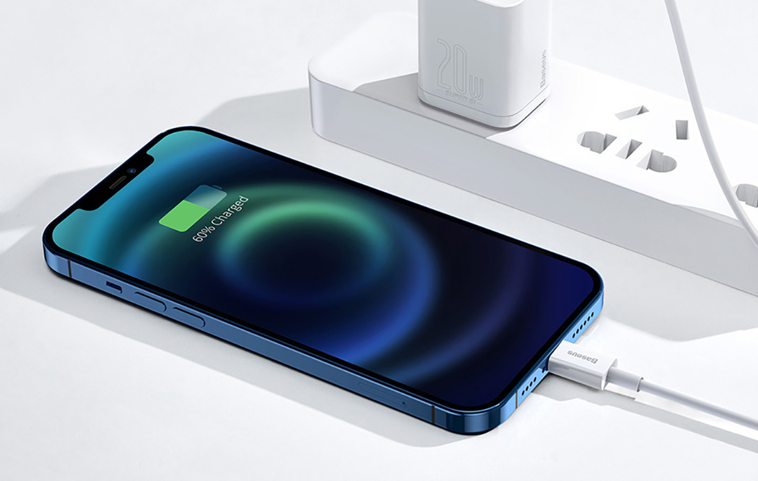 Kabal USB-C na Lightning BASEUS 2m bijeli, napuni iPhone do 60% za samo 30 minuta