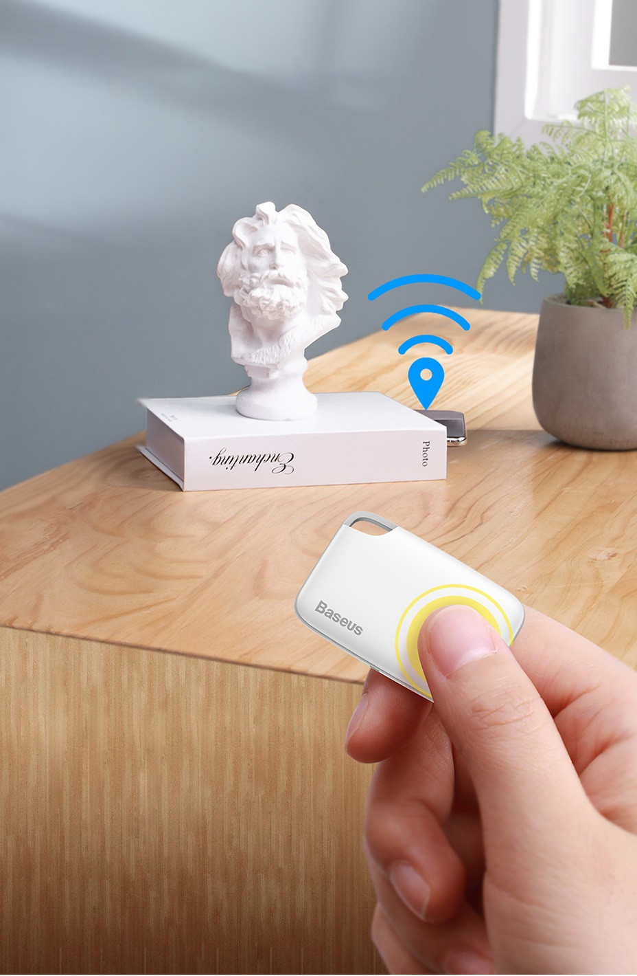 Pametni bluetooth lokator sa alarmom BASEUS T2 mogućnost pozivanje telefona