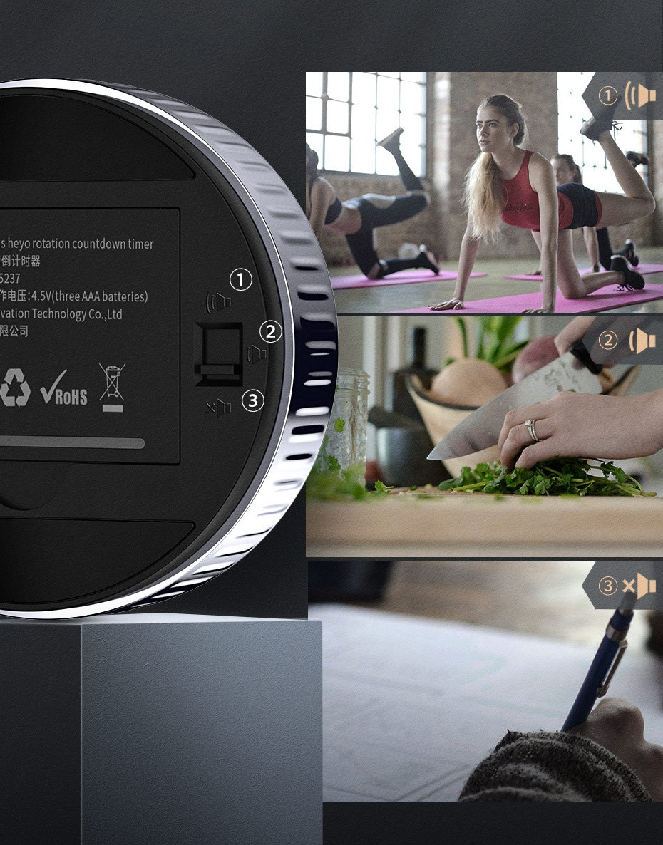 Digitalni rotacioni tajmer sa alarmom i magnetom BASEUS