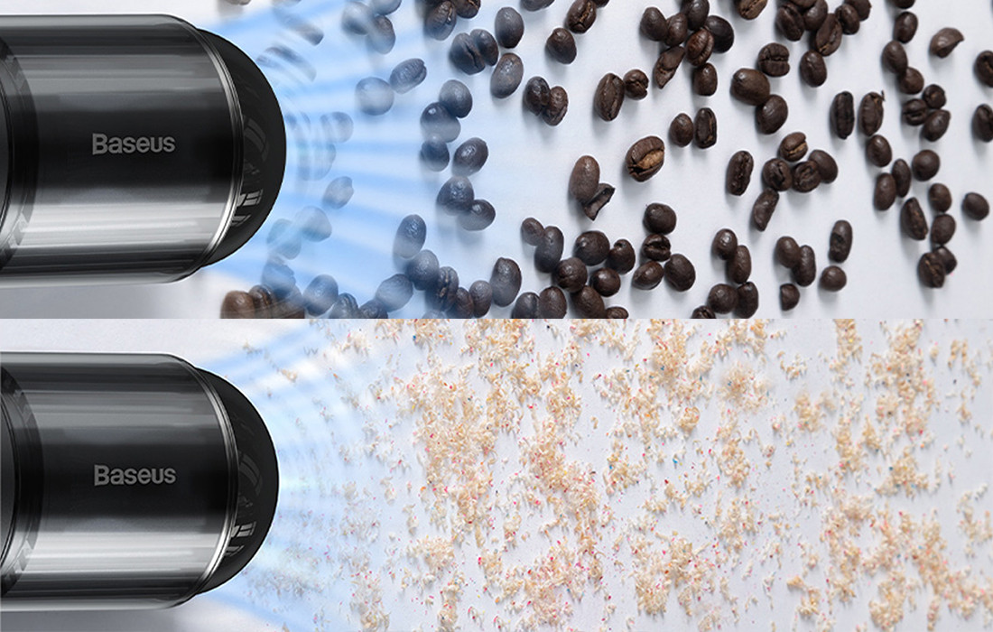 Punjivi bežični auto usisivač BASEUS A3 crni