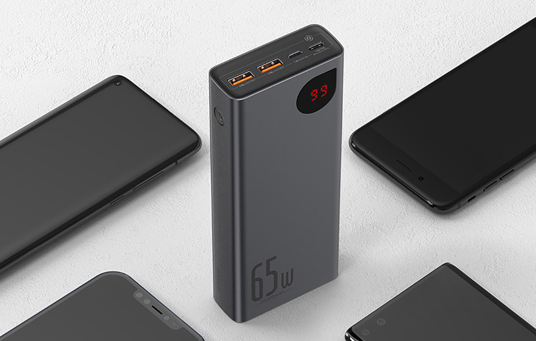 Prijenosni punjač powerbank BASEUS 20.000mAh 65W, punjenje je 5 puta brže od ostalih modela