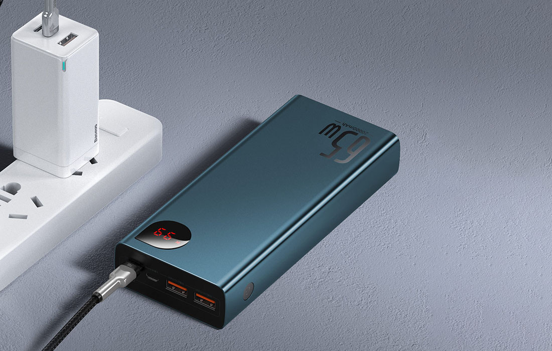 Prijenosni punjač BASEUS 20.000mAh 65W Powerbank, napuniti bateriju za 50% u samo pola sata