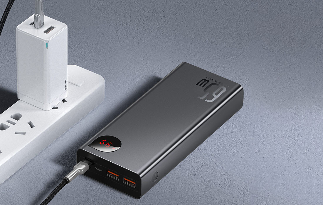 Prijenosni punjač powerbank BASEUS 20.000mAh 65W, osigurava sigurnost