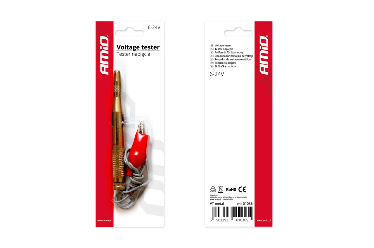 Ispitivač napona za automobil brifer 6-24V AMIO