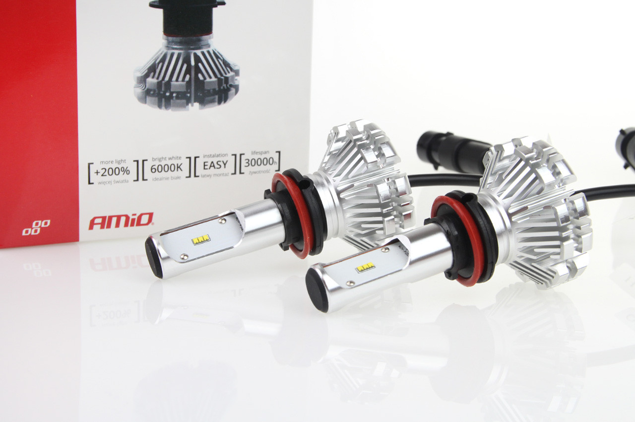 Auto sijalica H8 H9 H11 LED 6000K AMIO 40W 6/18V