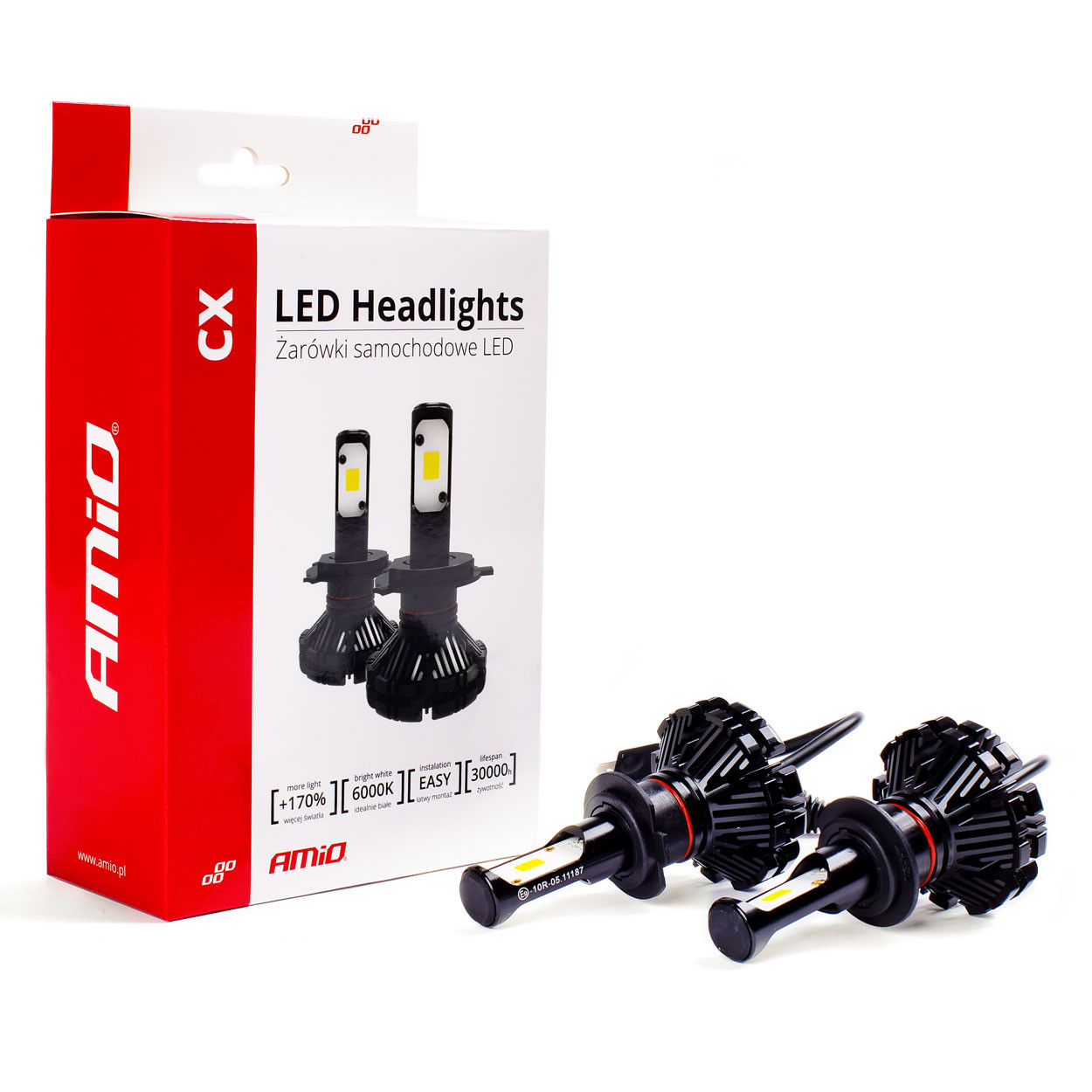 Auto sijalica H7 LED 6000K AMIO 30W 12/24V