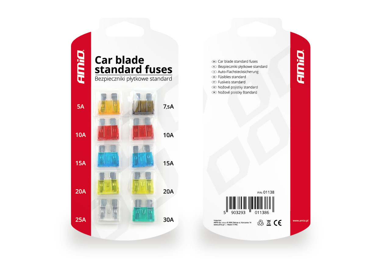 Set standardnih auto osigurača 5...30A AMIO