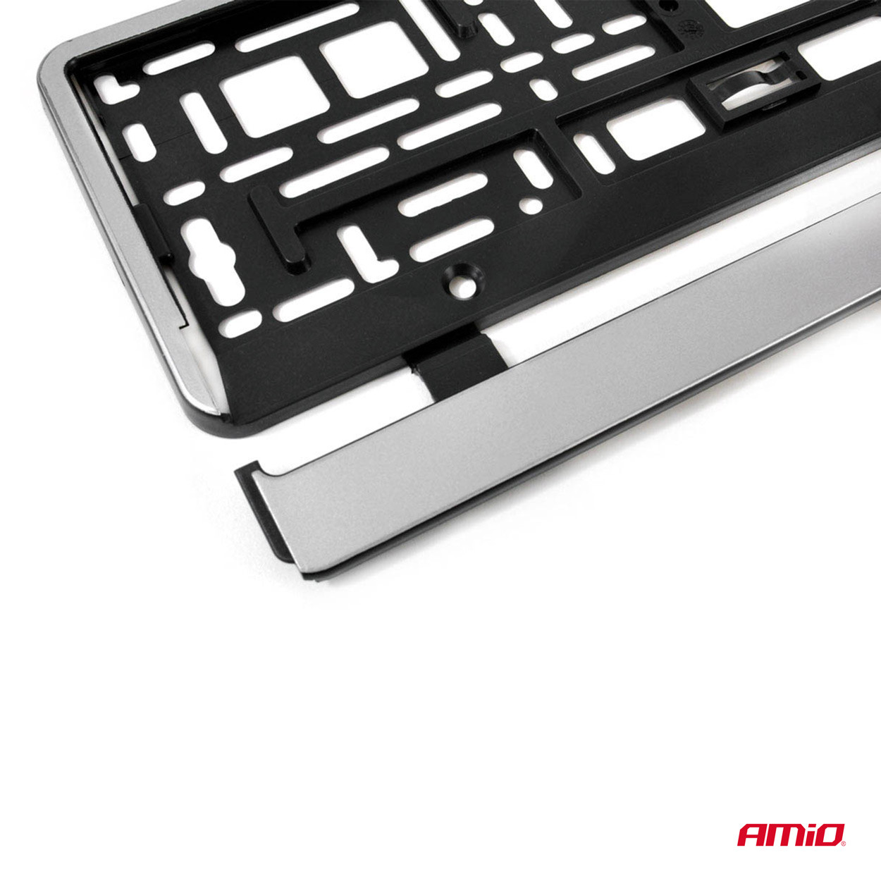 Okvir za registarske tablice AMIO metalik sivi