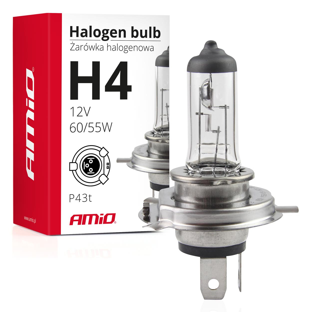 Auto sijalica H4 halogena AMIO