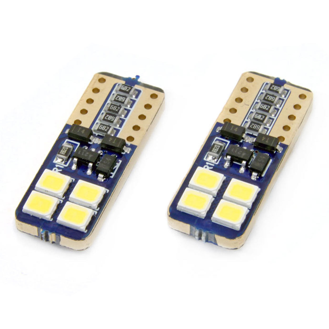 Auto sijalice 8SMD T10e W5W LED 5600K AMIO