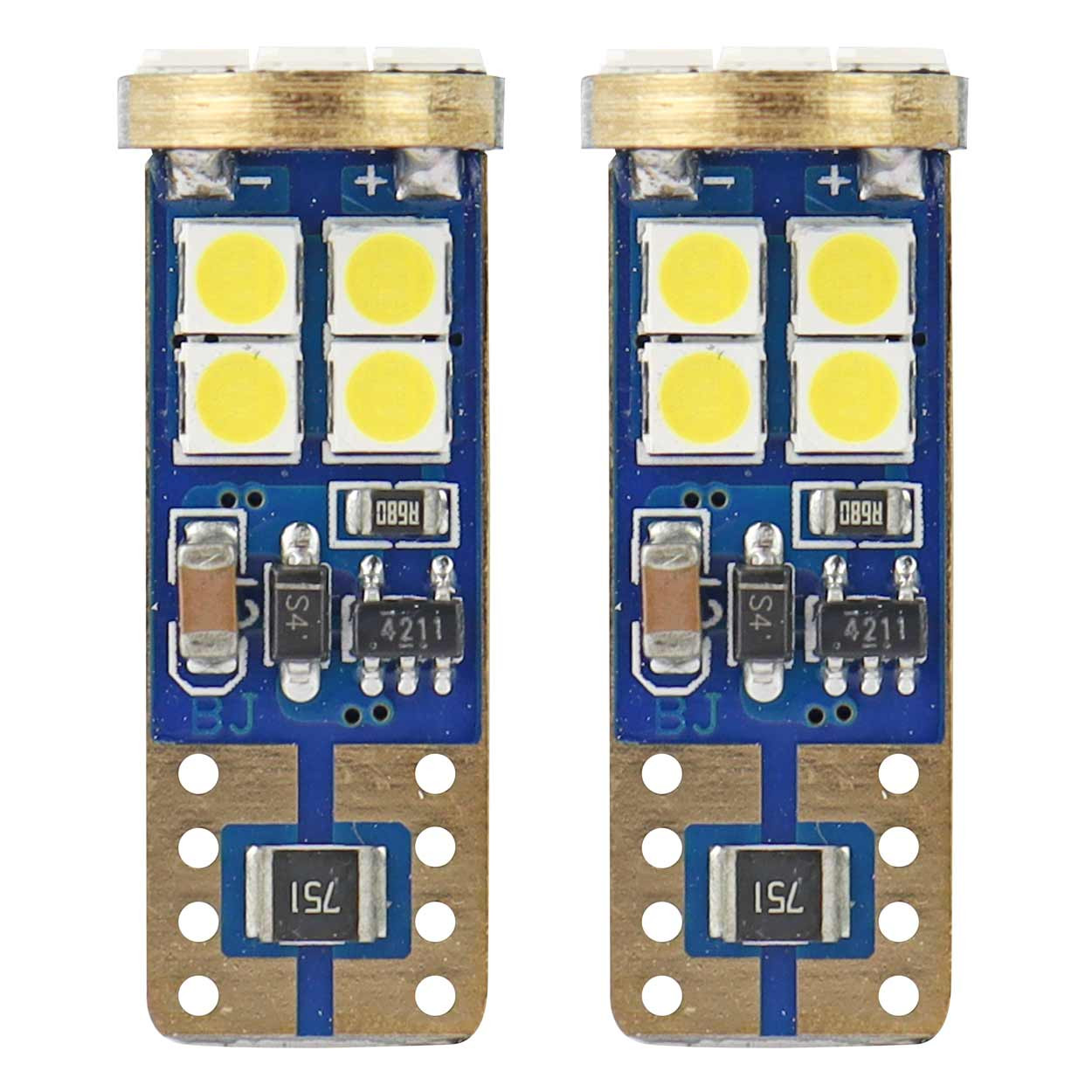 Auto sijalica T10 W5W 12SMD LED AMIO 12V 01636