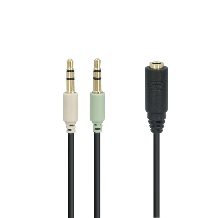Audio adapter 3.5mm na 2x3.5mm 40cm