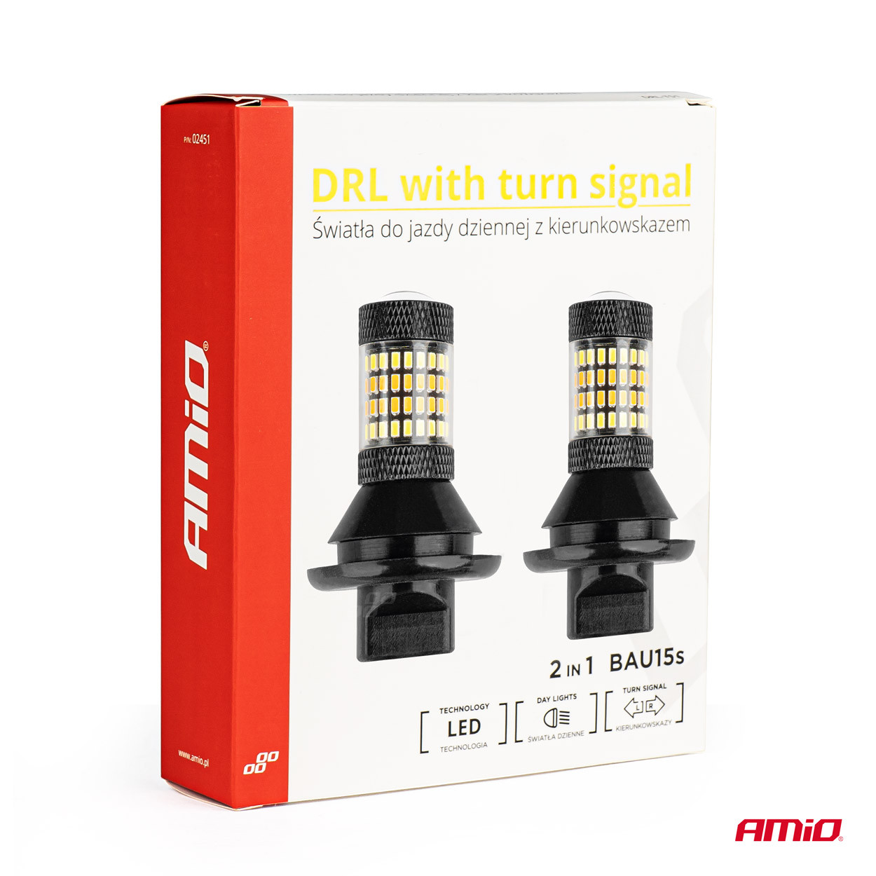 Auto sijalica sa pokazivačem smjera i canbus adapterom PY21W BAU15S LED