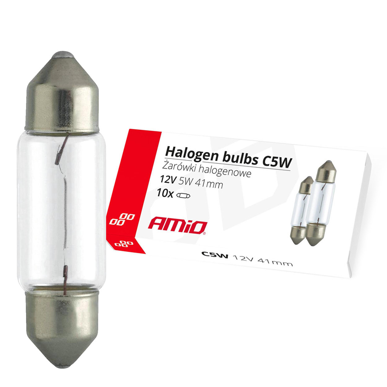 Auto sijalica C5W halogena AMIO 41mm