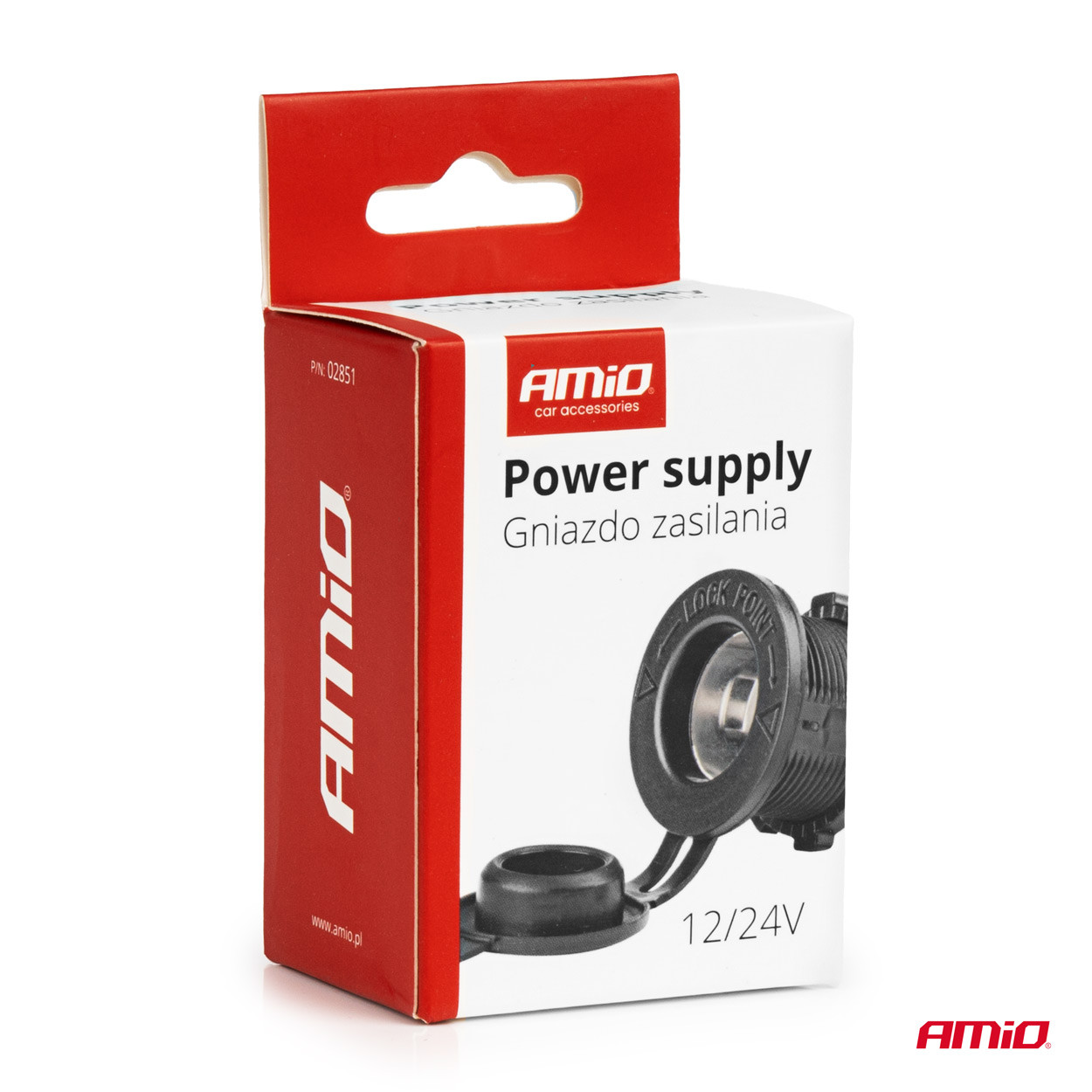 Ugradbena auto utičnica 12/24V MOD-01