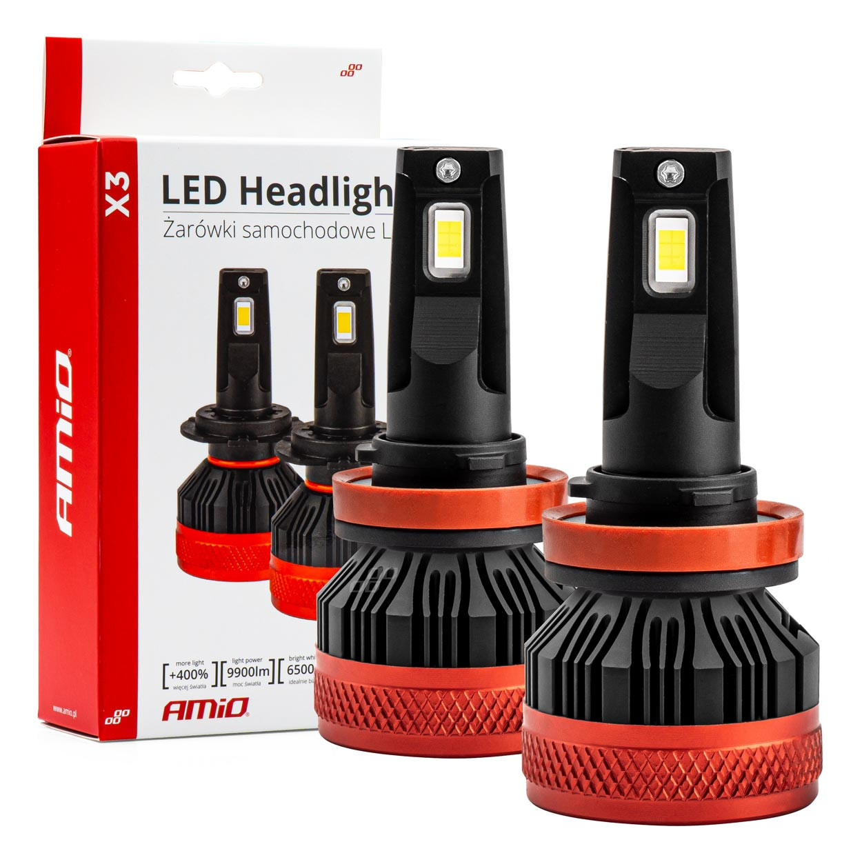 Auto sijalica H8 H9 H11 LED 6500K AMIO