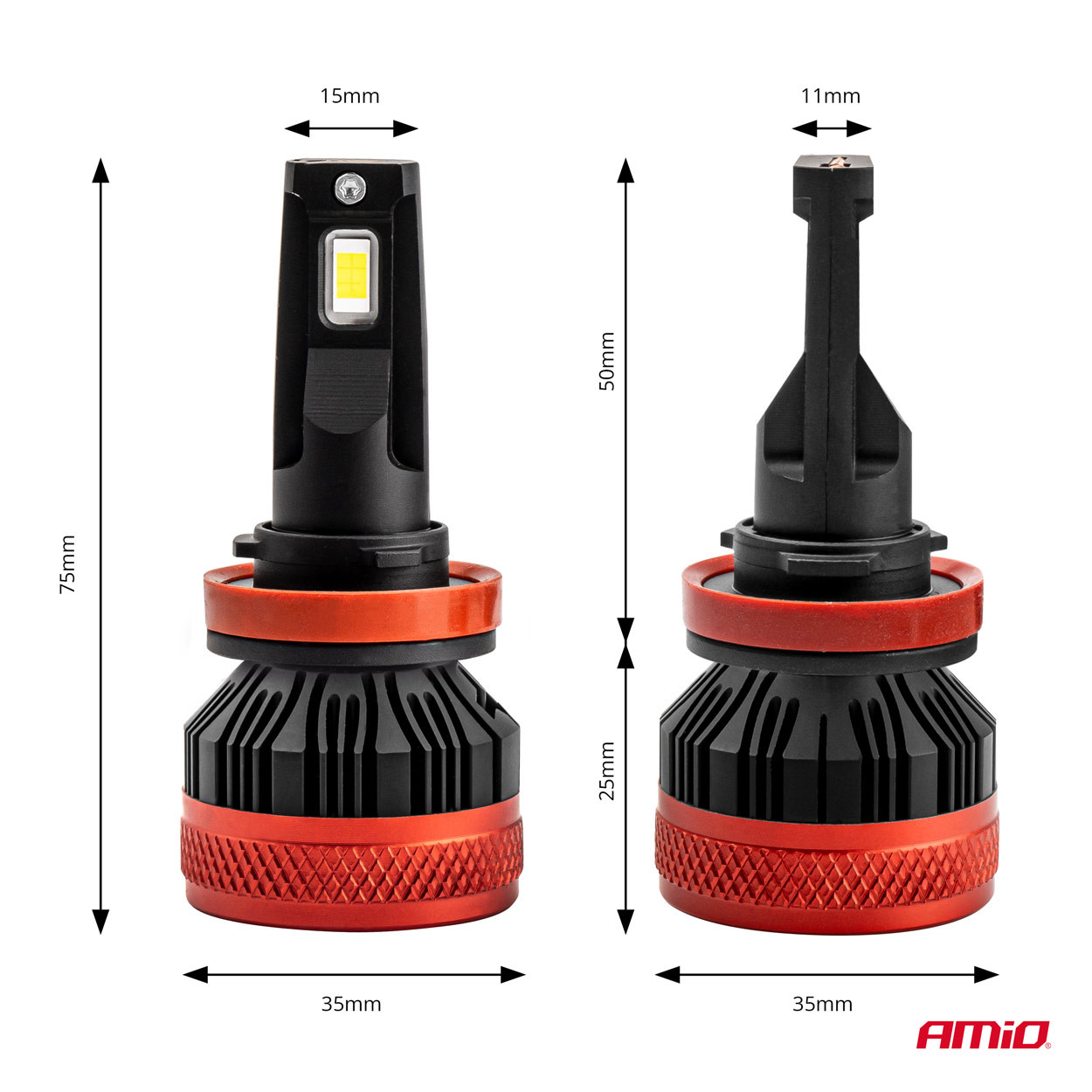 Auto sijalica H8 H9 H11 LED 6500K AMIO