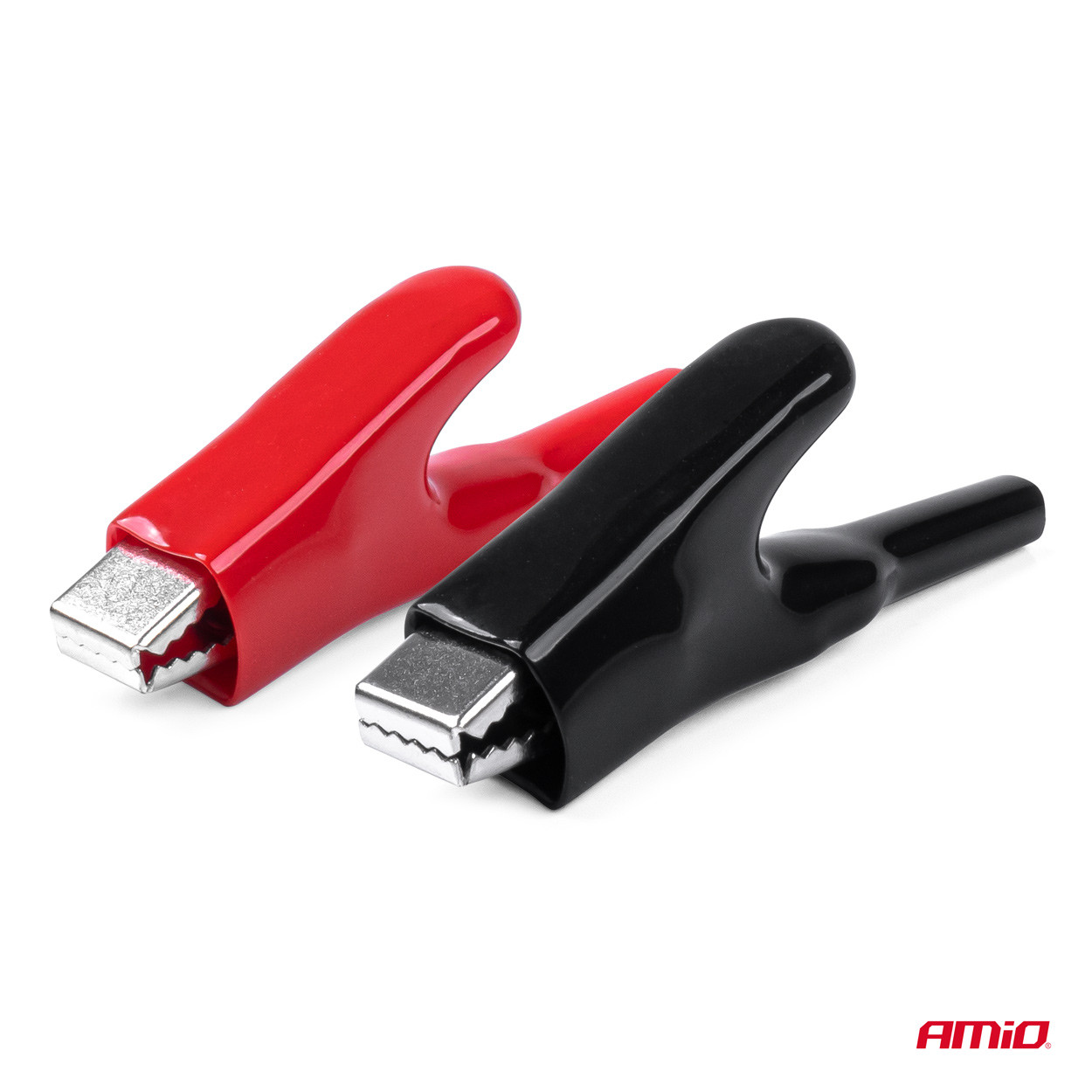 Krokodil šripaljke za akumulumatore 25A 75mm AMIO SET 2/1