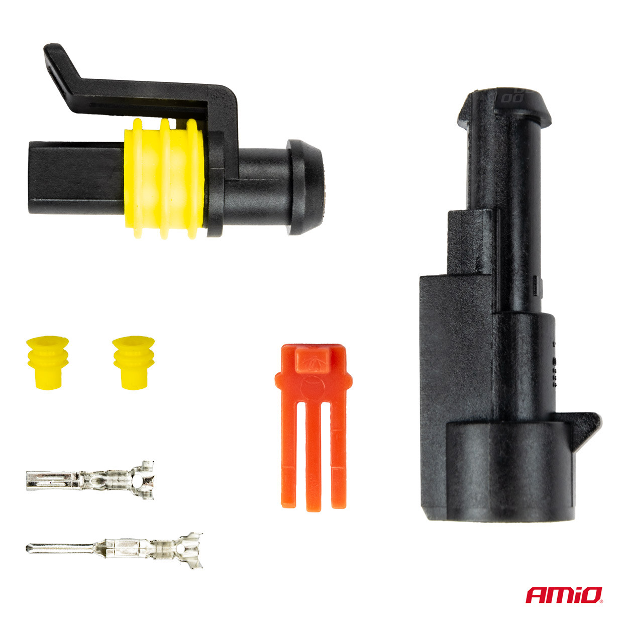 Konektor sa utičnicom vodootporni 1PIN AMIO