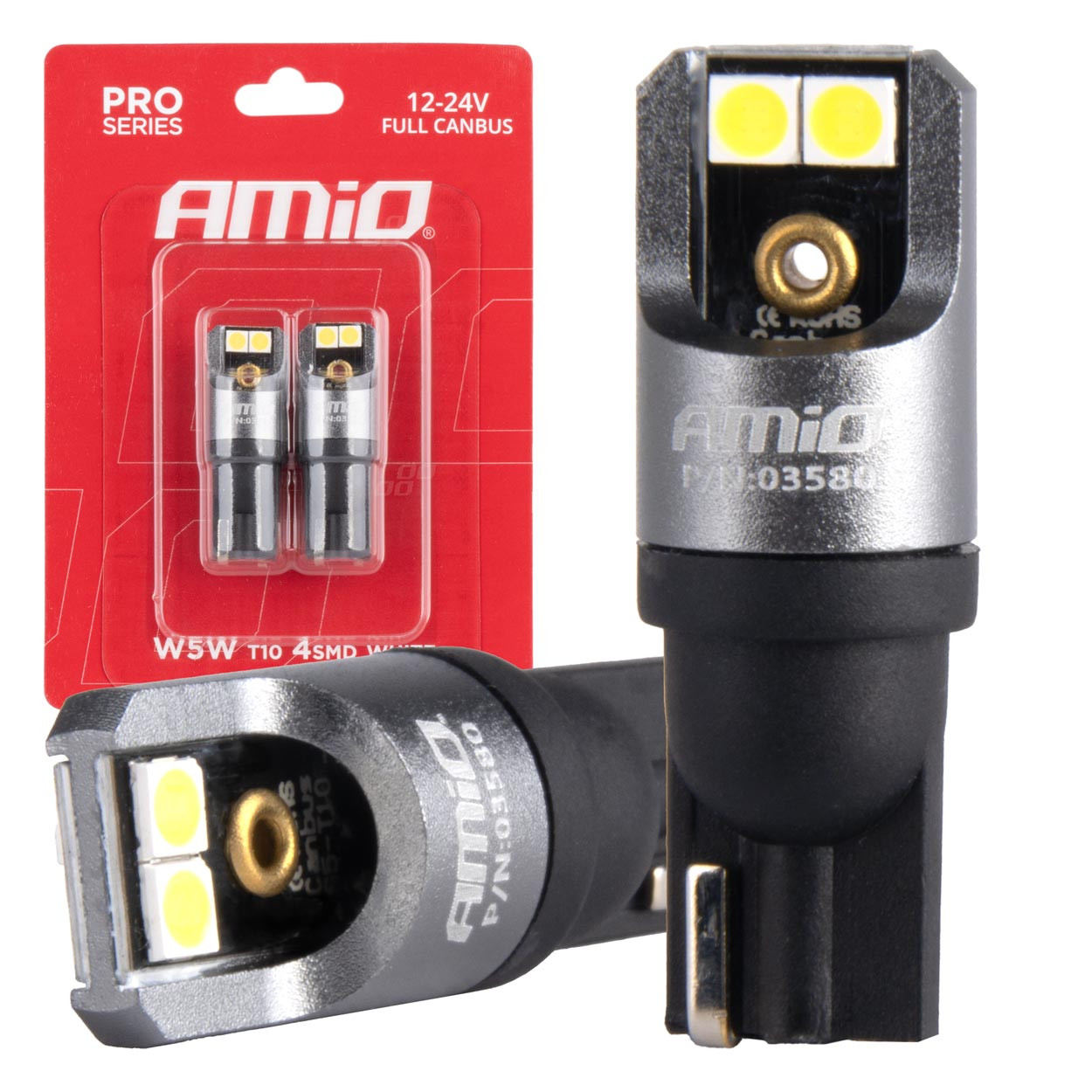 Auto sijalica T10 W5W LED 6000K Canbus Pro AMIO