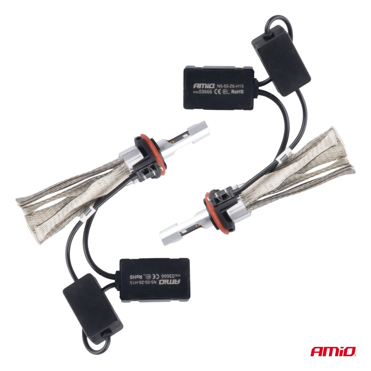 Auto sijalica H15 Flex LED 6000K AMIO Canbus