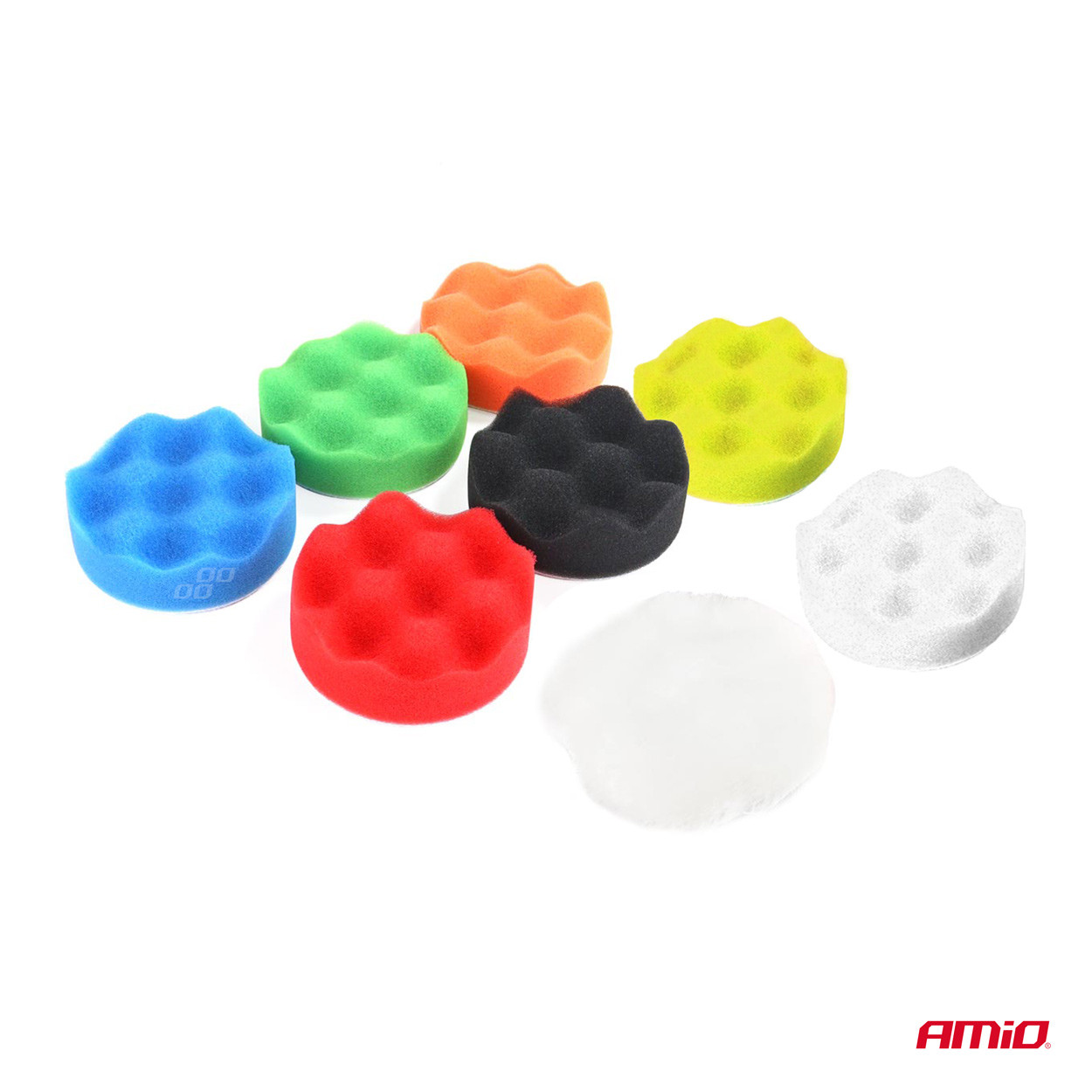 Set spužvastih jastučića za poliranje za bušilicu sa adapterom 8/1 AMIO 03699