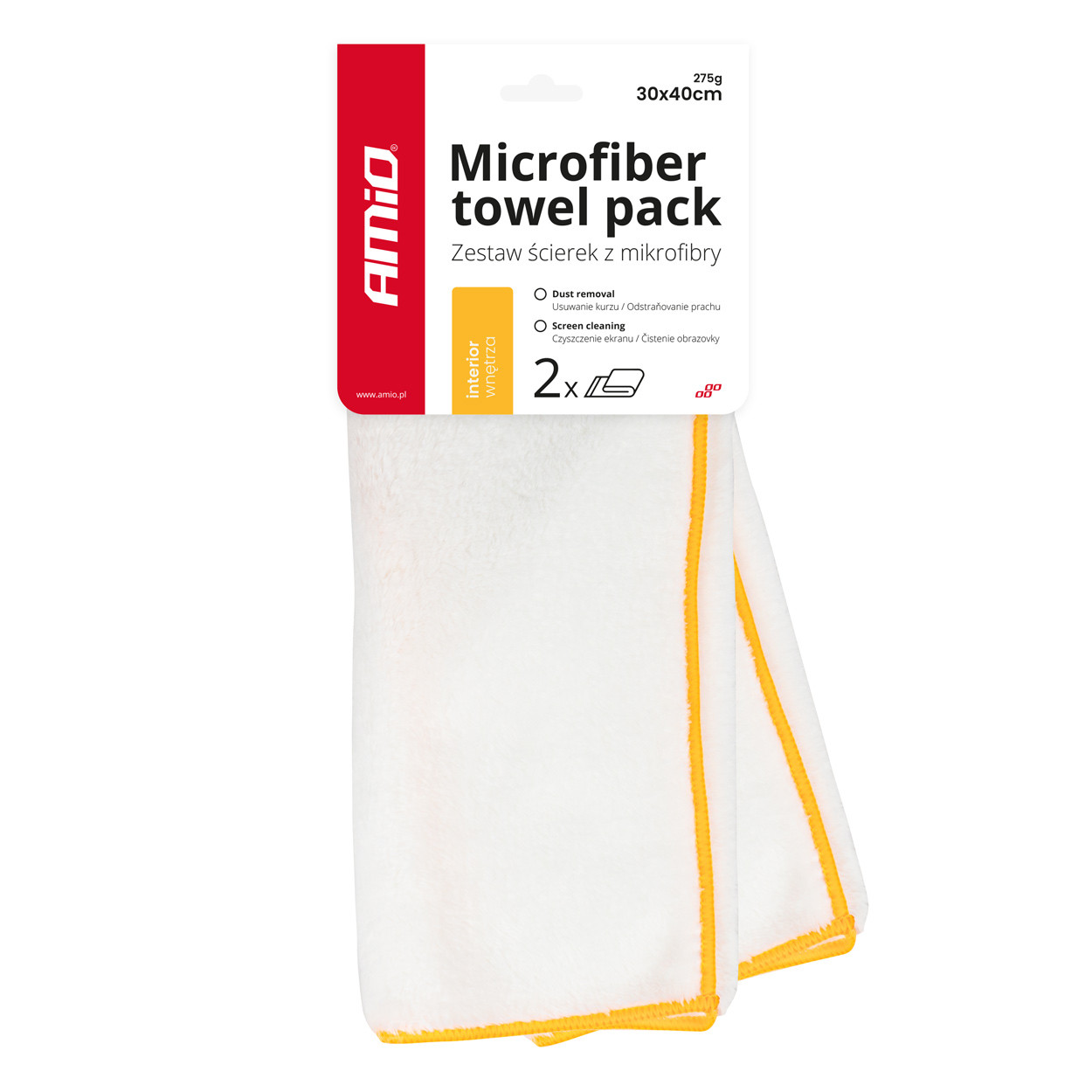 Mikrofiber krpa za pranje i čišćenje unutrašnjosti automobila SET 2/1 AMIO 03740