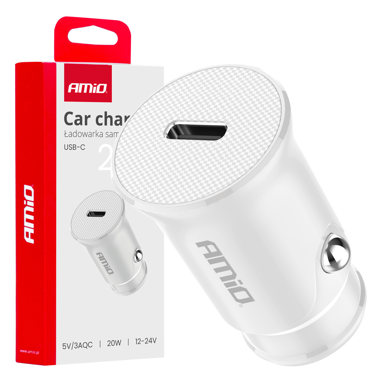 Auto punjač AMIO 20W