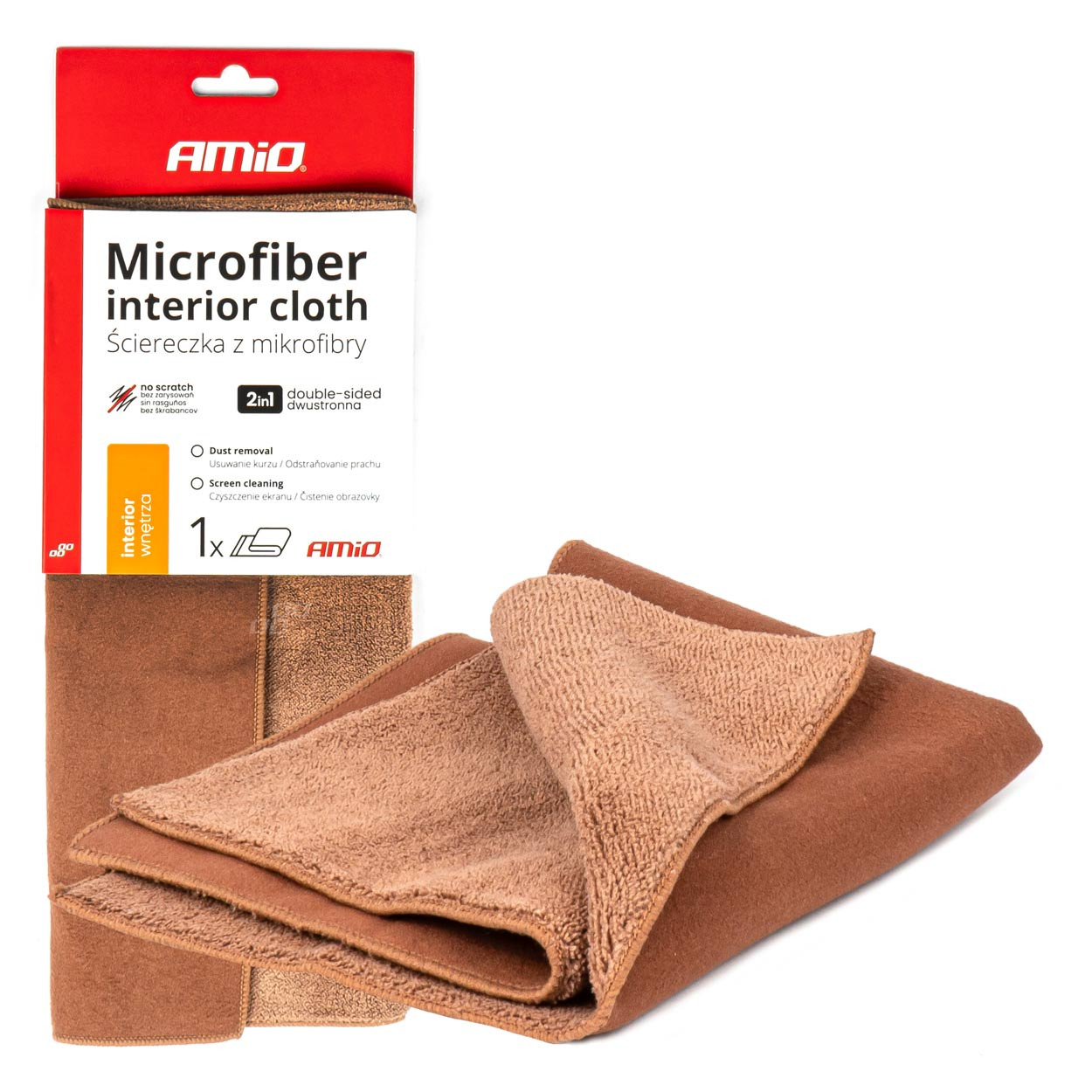 Mikrofiber krpa za čišćenje i poliranje stakla i unutrašnjosti automobila AMIO 03982