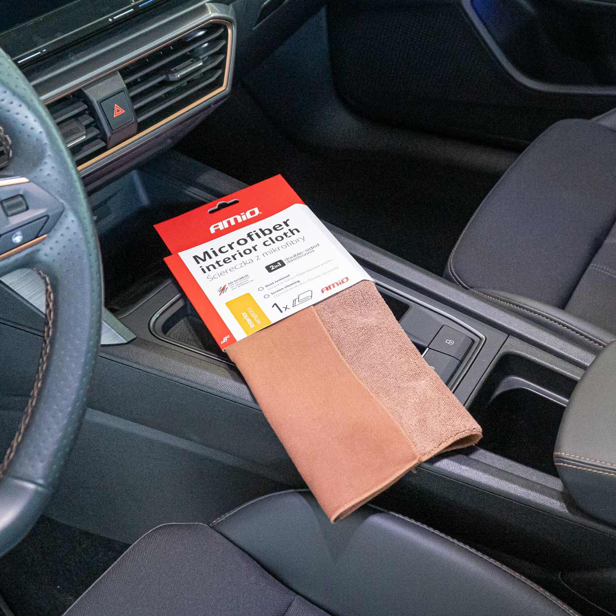 Mikrofiber krpa za čišćenje i poliranje stakla i unutrašnjosti automobila AMIO 03982