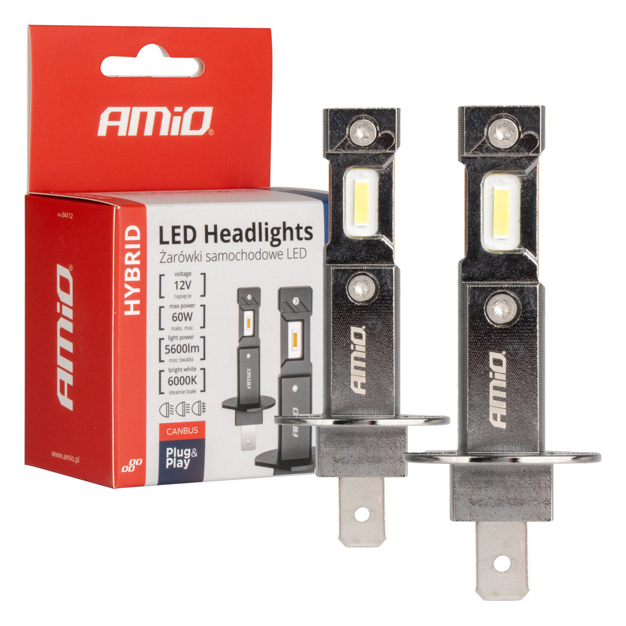 Auto sijalica H1 Hybrid LED 6000K AMIO