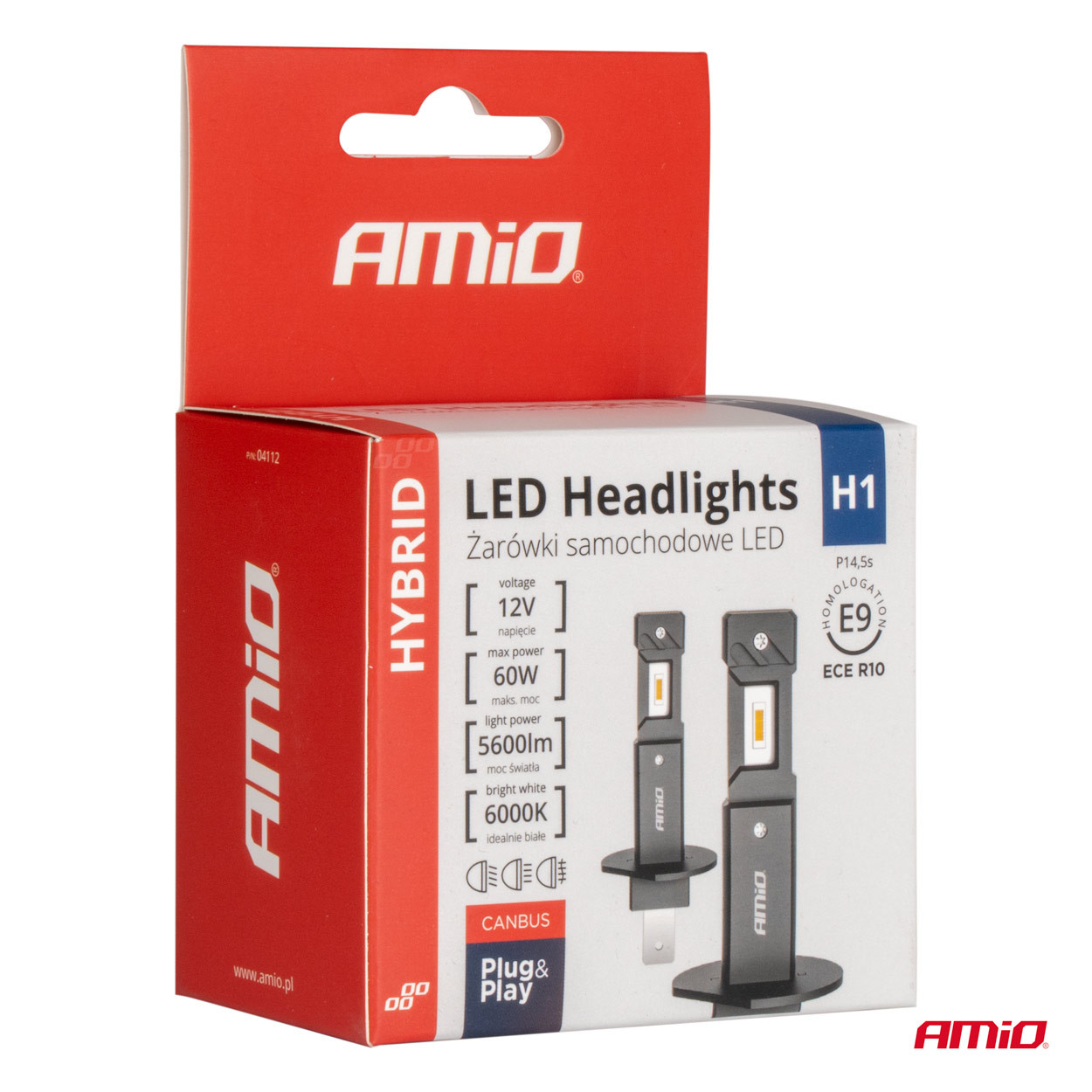 Auto sijalica H1 Hybrid LED 6000K AMIO