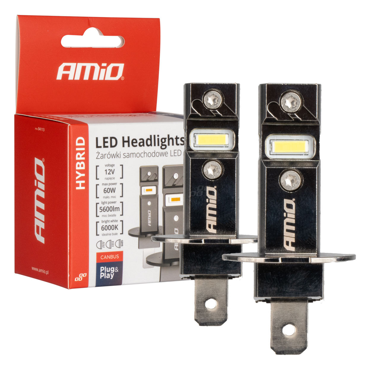Auto sijalica H3 Hybrid LED 6000K AMIO