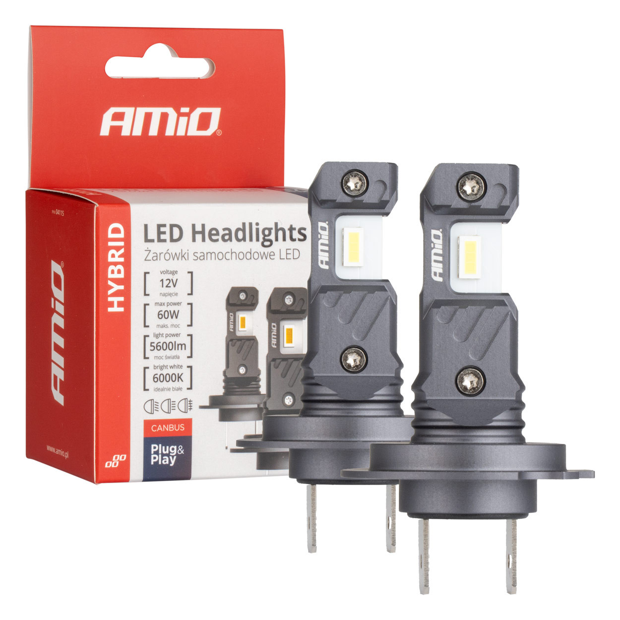 Auto sijalica X7 H18 LED 6500K AMIO