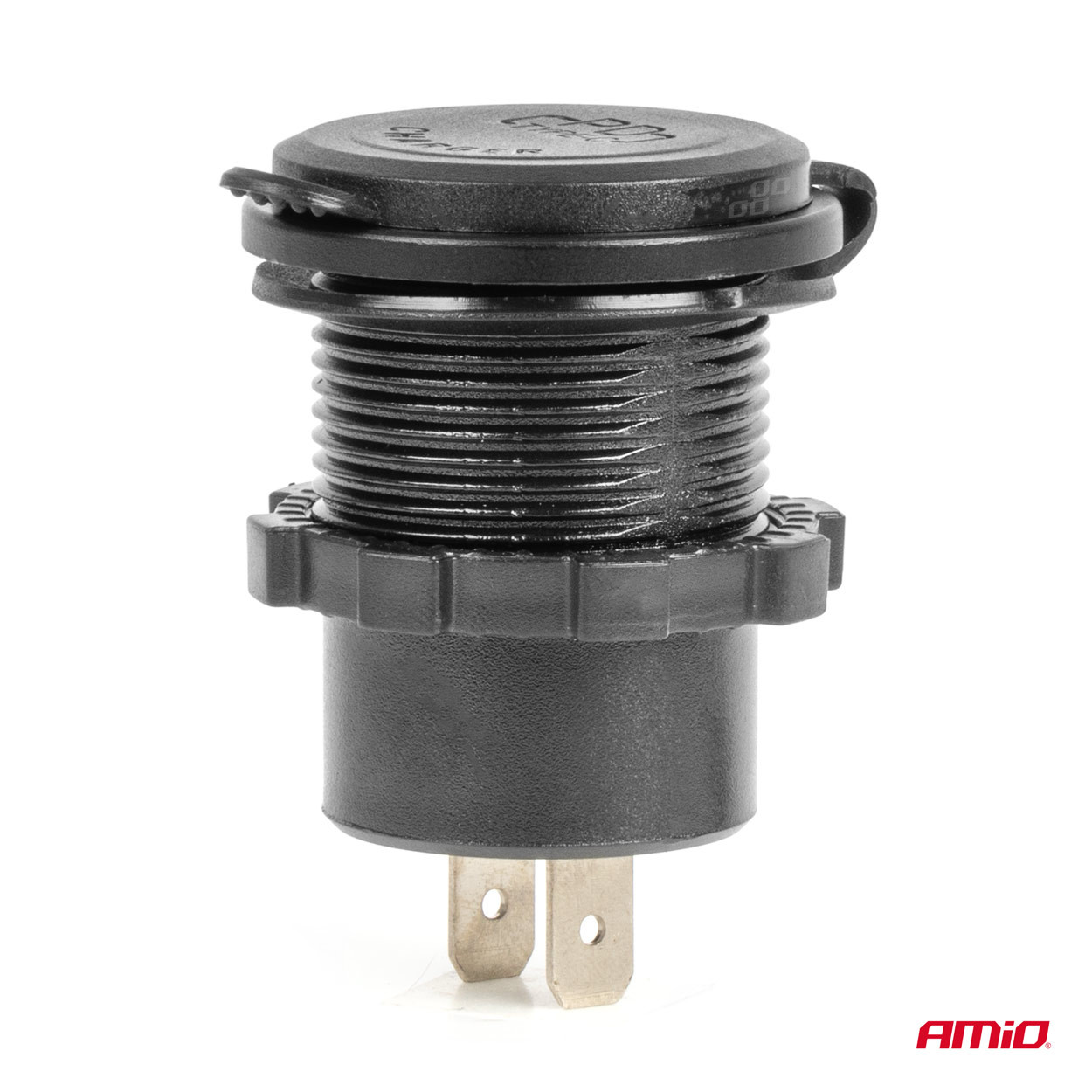 Vodootporni punjač sa prekidačem 2xUSB-C 1xUSB-A AMIO