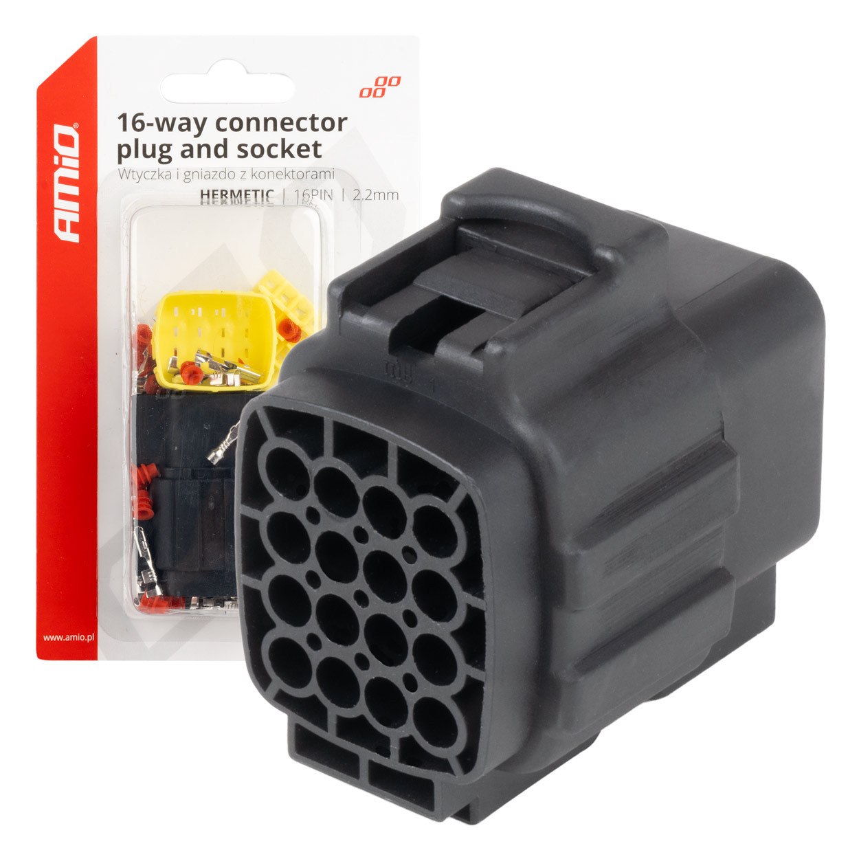 Vodootporni konektor 16PIN sa 2.2mm kontaktima AMIO