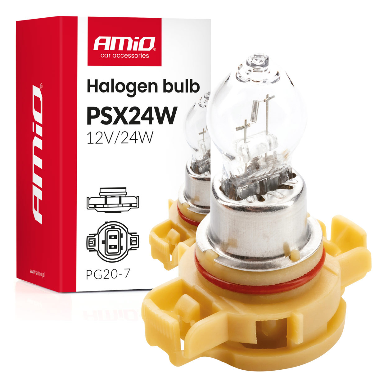 Auto sijalica halogena PSX24W PG20-7 AMIO