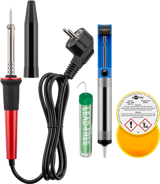 Set alata za lemljenje sa odvijačima, ispitivačem napona i kliještima GOOBAY 20/1
