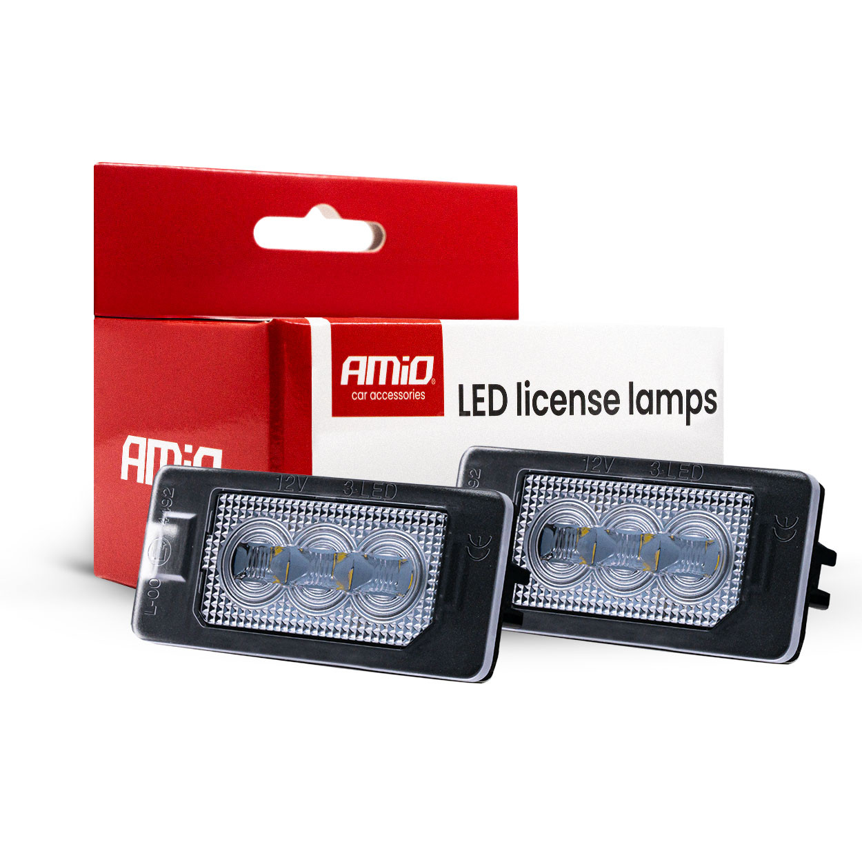 LED svijetla  sa kučištem za registarske tablice za Audi Seat Škoda VW AMIO HP VAG CLP03