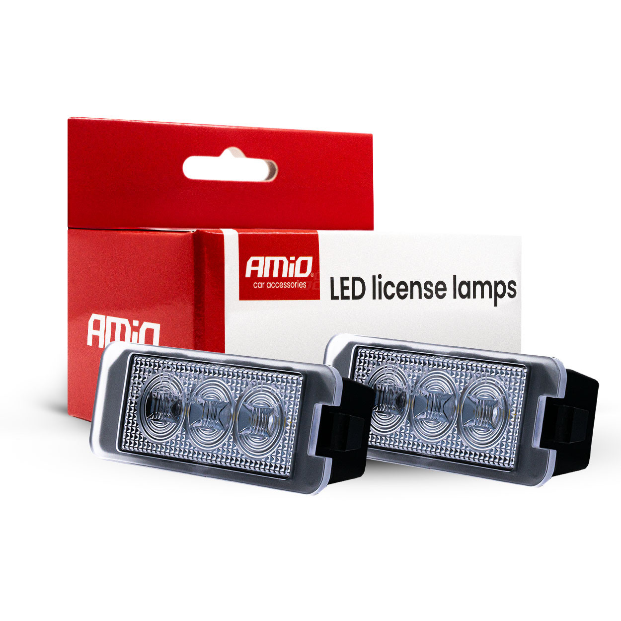 LED svijetla sa kučištem za registarske tablice za Audi Porsche Seat Škoda VW AMIO HP CLP12