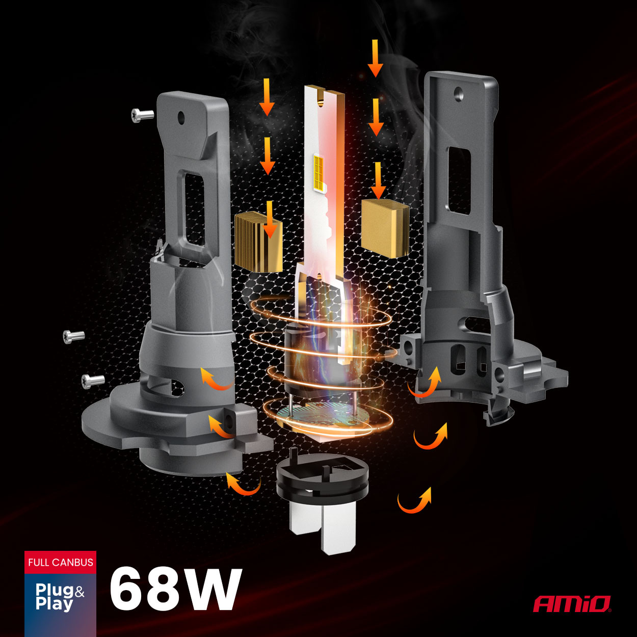 Auto sijalica H7 H18 LED F25 Pro Full Canbus AMIO