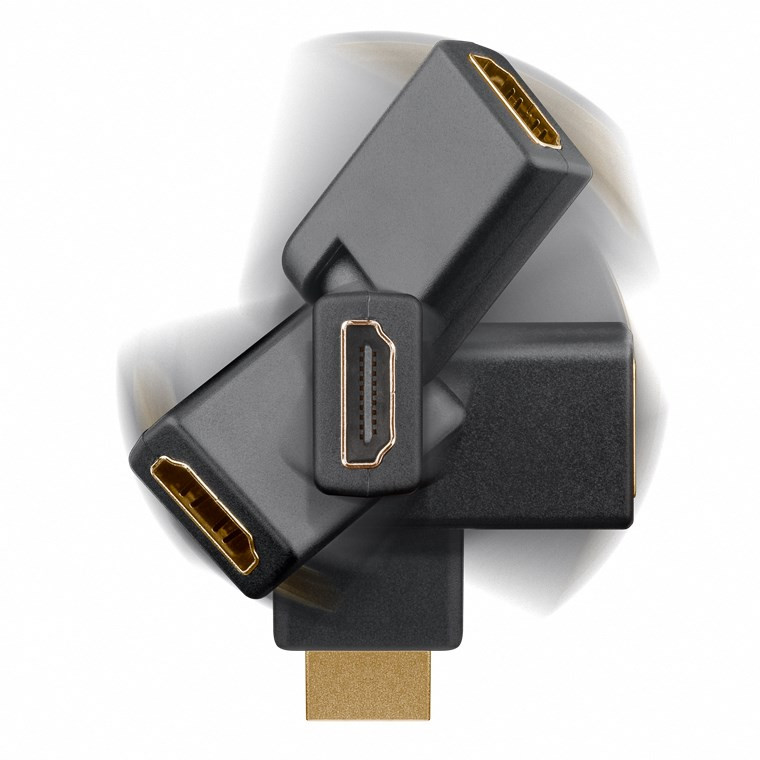Adapter HDMI ugaoni Ž/M 180°
