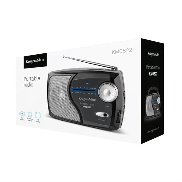 Prijenosni radio AM/FM prijemnik KRUGER&MATZ KM0822