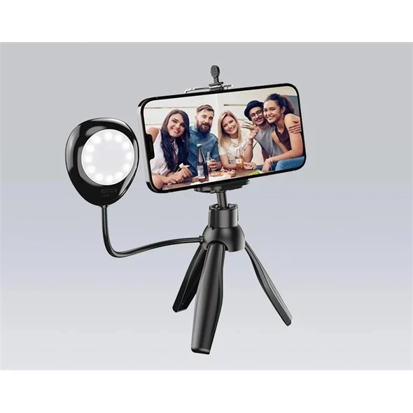 Držač za mobitel sa LED svijetlom APEXEL crni