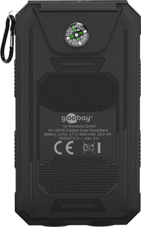 Powerbank solarni sa LED lampom GOOBAY 8000mAh 10W