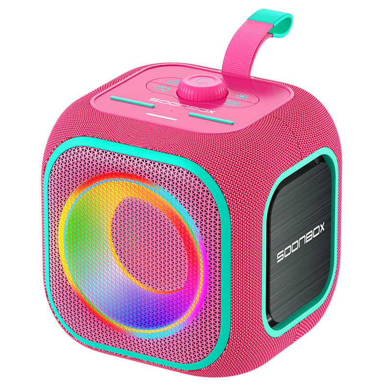 Prijenosni bluetooth zvučnik FM radio SOONBOX S3000MINI rozi