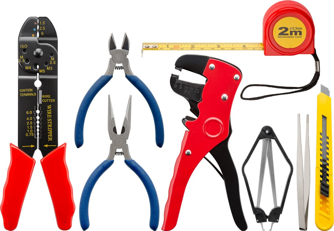 Set alata za lemljenje sa odvijačima, ispitivačem napona i kliještima GOOBAY 20/1