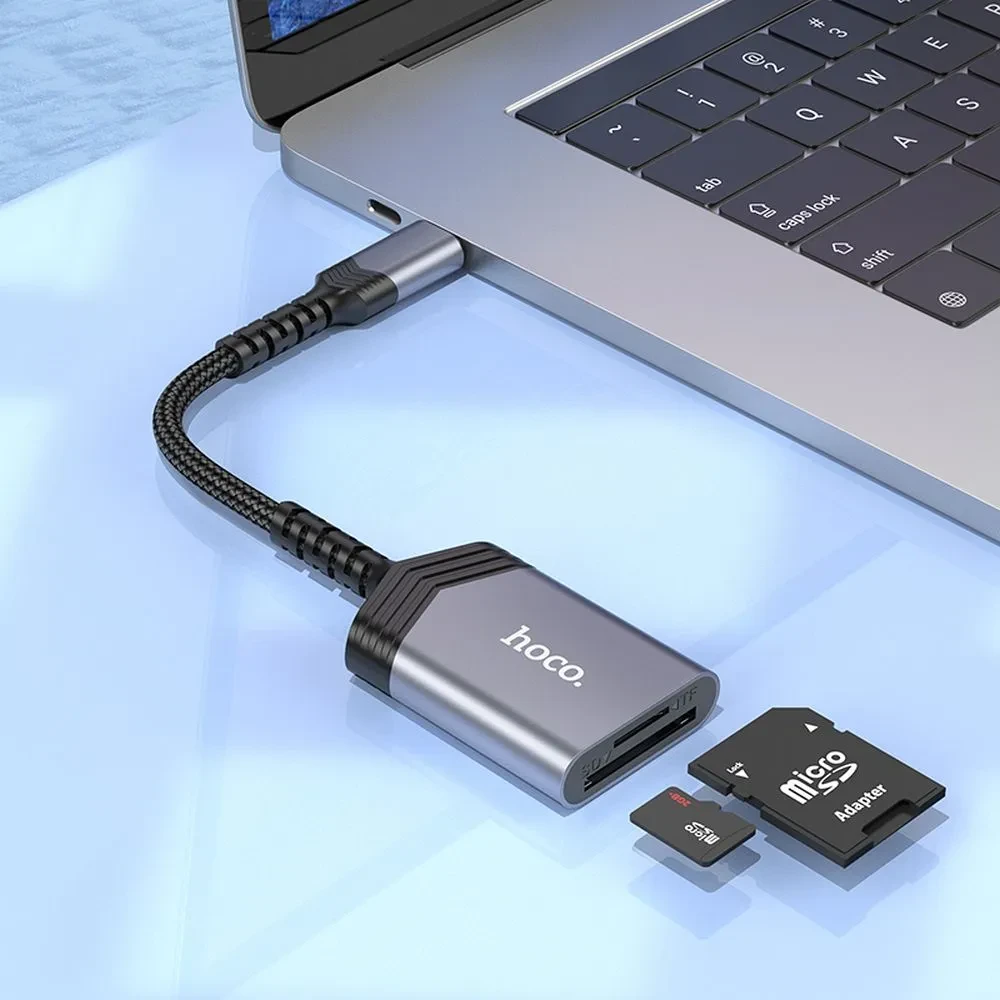 OTG USB-C čitač memorijskih kartica HOCO UA25 nudi brzinu prijenosa podataka do 480 Mbps