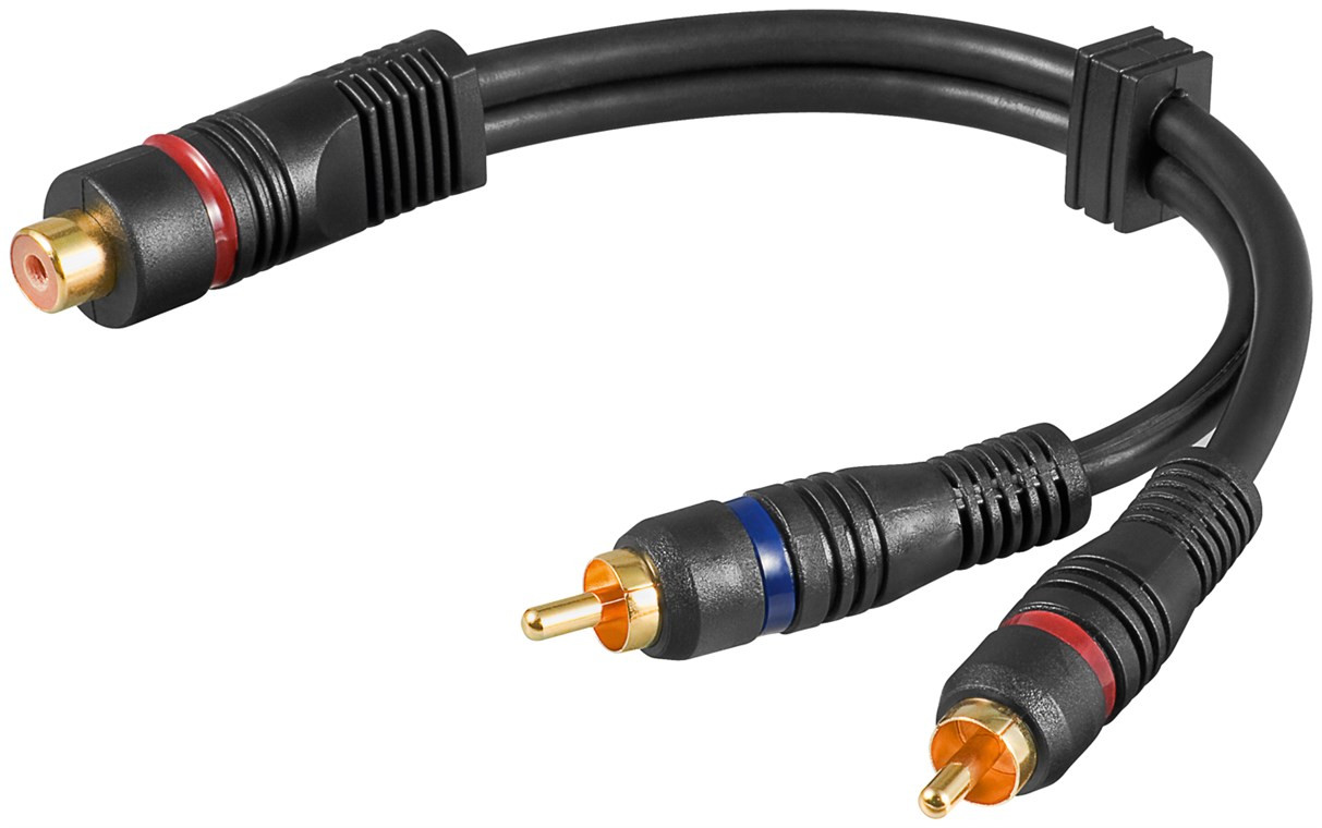 Audio adapter 2xRCA na RCA stereo 20cm