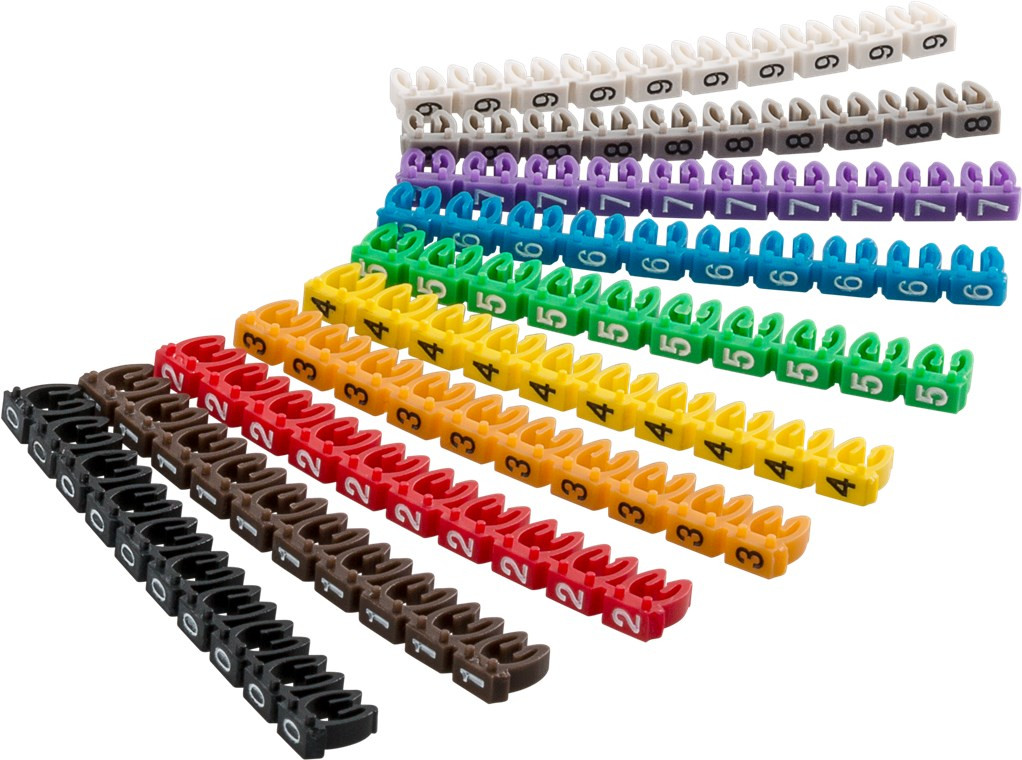 Spojnice za označavanje kabla sa poprečnim presjekom 2.8 - 4.6 mm SET 100/1